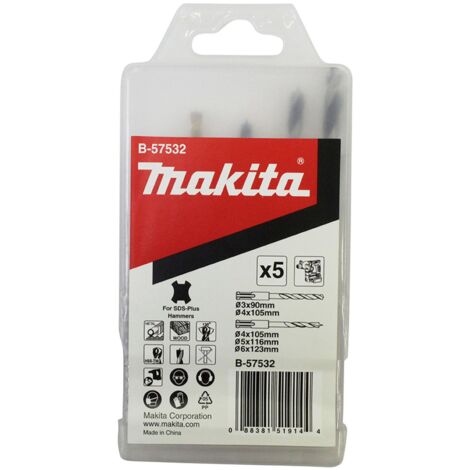 Makita Bohrerset Holz/Metall 5tlg. SDS+ - B-57532