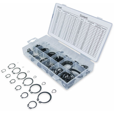 BGS Außen-Seegerring-Sortiment (Sprengringe) Ø 3 - 32 mm 300-tlg.
