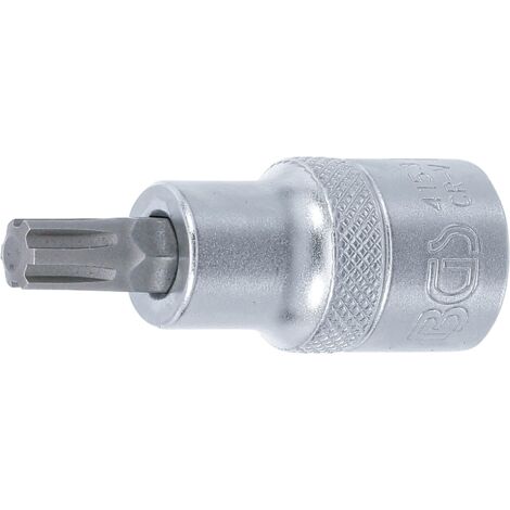 BGS Bit-Einsatz Antrieb Innenvierkant 12,5 mm (1/2") Keil-Profil (für RIBE) M8 - 4153 (1/2)