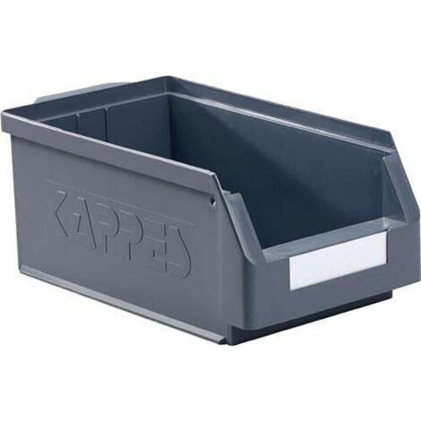Sichtlagerkasten L350xB200xH150mm PE grau KAPPES (1/5)