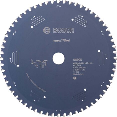 Bosch Kreissägeblatt Expert for Steel für Kapp- und Gehrungssägen 254 x 25,4 x 2,6 mm 60 - 2608643059