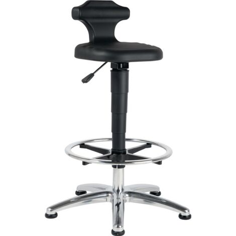 Sitz-/Stehstuhl Flex Integralschaum Sitz-H.510-780mm m.Fußring ESD BIMOS (1/5)