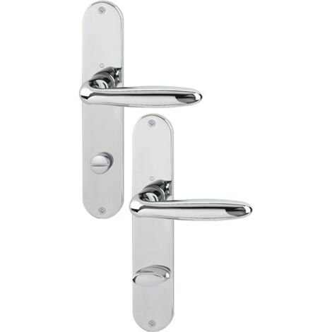 Hoppe Langschildgarnitur Verona M151/302 MS F49-R Bad SK/OL 78mm DIN L/R