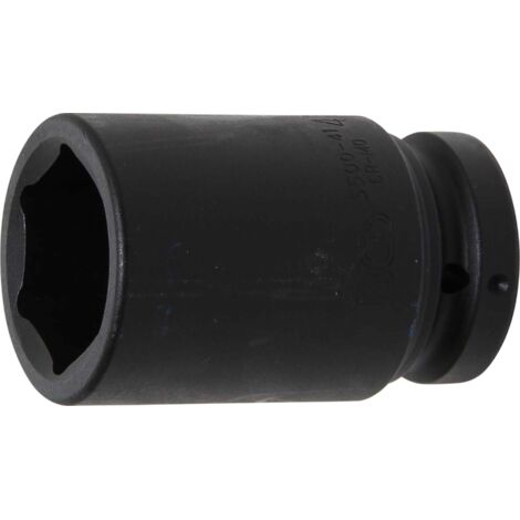BGS Kraft-Steckschlüssel-Einsatz Sechskant, tief 5500-41, Antrieb Innenvierkant 25 mm (1"), SW 41 mm (1/4)