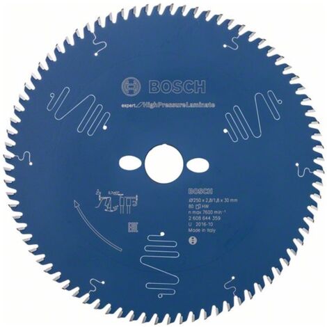 Bosch Kreissägeblatt Expert for High Pressure Laminate für Tischsägen 250 x 30 x 2,8 mm 80 - 2608644359 (1/5)