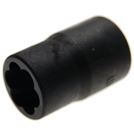 BGS Spiral-Profil-Steckschlüssel-Einsatz / Schraubenausdreher Antrieb Innenvierkant 12,5 mm (1/2&quot) SW 13 mm - 5266-13