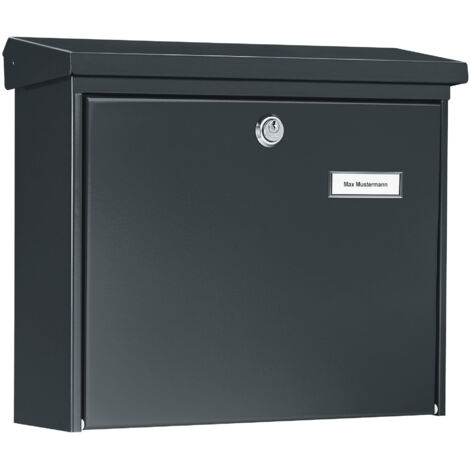 Briefkasten Ams.867 ANT H.320mm B.377mm T.115mm anth.STA DIN C4 BURG-WÄCHTER 867 ANT
