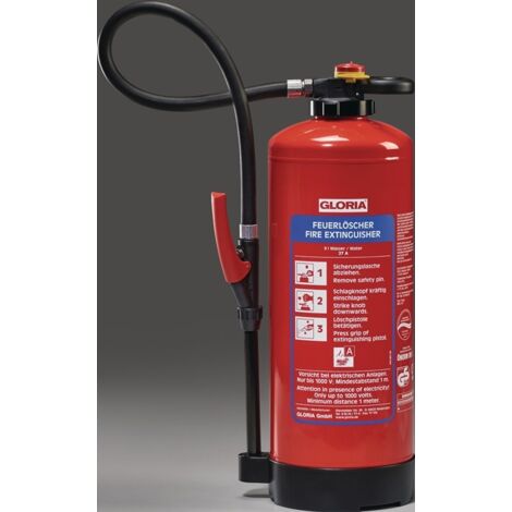 GLORIA Wasserfeuerlöscher WKL 6 PRO 6l Aufladegerät Brandkl.21 A m.Wandh - 8038410000