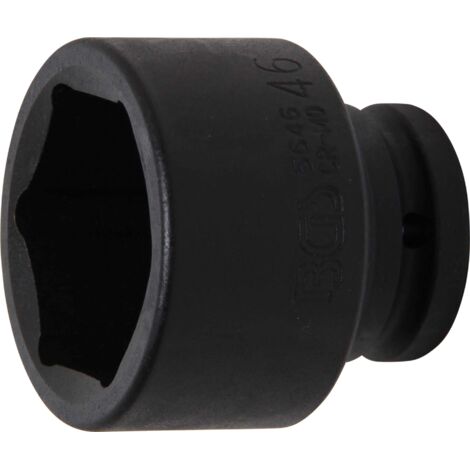 BGS Kraft-Steckschlüssel-Einsatz Sechskant Antrieb Innenvierkant 20 mm (3/4&quot) SW 46 mm - 5646 (1/4)