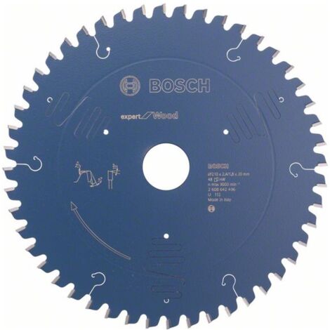Bosch Kreissägeblatt Expert for Wood für Kapp- und Gehrungssägen 210 x 30 x 2,4 mm 48 - 2608642496