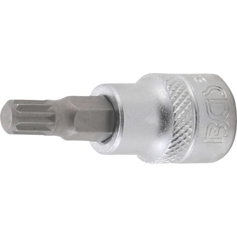 BGS Bit-Einsatz Antrieb Innenvierkant 10 mm (3/8&quot) Innenvielzahn (für XZN) M8 - 5105-M8 (1/3)