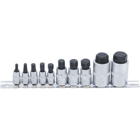 BGS Bit-Einsatz-Satz extra kurz Innensechskant 4 - 19 mm 10tlg. - 5099 (1/4)