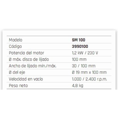 METALLKRAFT Satiniermaschine 1,2 kW 105mm 1.000-2400min-¹ - 3990100