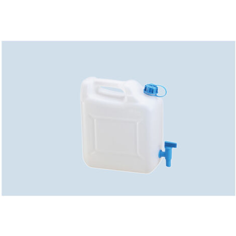 Hünersdorff Wasserkanister 12 l HD-PE natur B333,5xT160xH331,5 mm, mit Ablasshahn