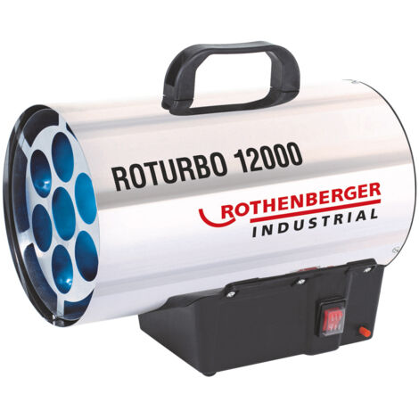 ROTHENBERGER Industrial Heizkanone ROTURBO 12000 mit Piezo inkl. Schlauch & Regler - 1500000050