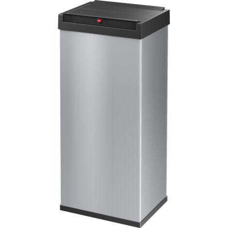 Hailo Big-Box Swing XL, Großraum-Müllbox, 52 ltr, Silber