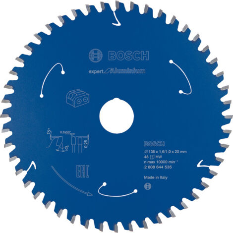 Bosch Kreissägeblatt Expert for Aluminium 136x20x1.6/1x48T