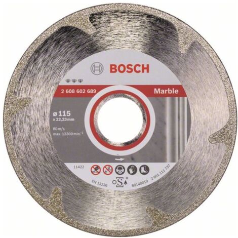 Bosch PRO Marble Diamanttrennscheibe 115 x 22,23 mm - 2608602689