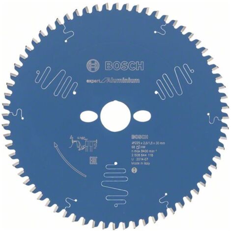 Bosch Kreissägeblatt Expert for Aluminium, 225 x 30 x 2,6 mm, 68