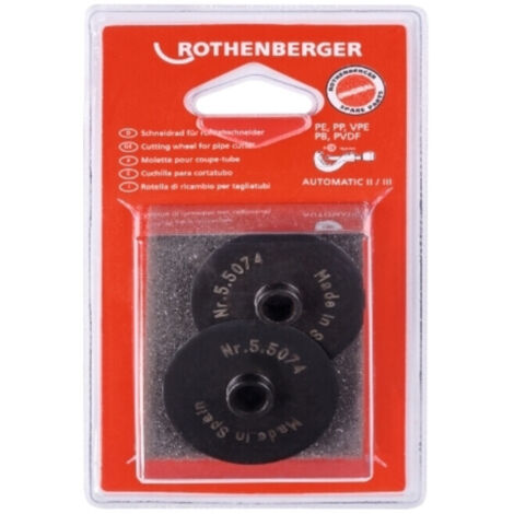 ROTHENBERGER Schneidrad für Rohrabschneider Autom., Gr.3, 2 Stück - 055074D