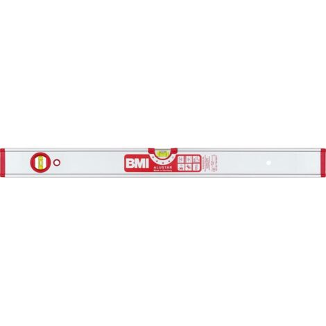 BMI Wasserwaage ALUSTAR 200cm Alu.silber ± 0,5 mm/m m.Magnet - 694200 EMS (1/3)