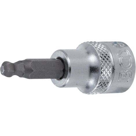BGS Bit-Einsatz Antrieb Innenvierkant 10 mm (3/8") Innensechskant mit Kugelkopf 5 mm - 5112 (1/2)