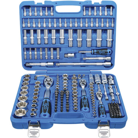 Steckschlüssel-Satz 1/4Z, 3/8Z u. 1/2Z 192tlg in Kunststoffkoffer BGS