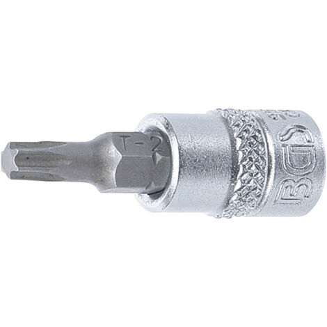 BGS Bit-Einsatz Antrieb Innenvierkant 6,3 mm (1/4&quot) T-Profil (für Torx) T25 - 2593