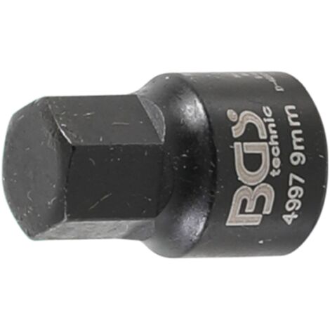 BGS Bremssattel-Einsatz Innensechskant extra kurz 9 mm - 4997 (1/2)