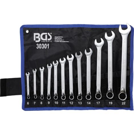 BGS Maul-Ringschlüssel-Satz gekröpft SW 6 - 22 mm 12tlg. - 30301 (1/4)