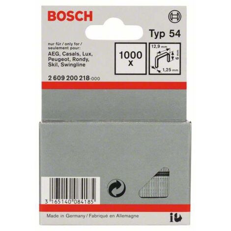 Bosch Flachdrahtklammer Typ 54, 12,9 x 1,25 x 6 mm -2609200218