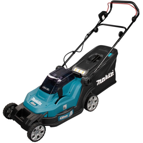 Rasenmäher mit 2 Batterien MAKITA DLM432PT2 - 18V - 5 Ah - 43 cm - 50 L