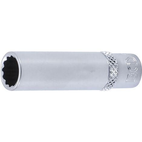 BGS Steckschlüssel-Einsatz Zwölfkant tief Antrieb Innenvierkant 6,3 mm (1/4") SW 9 mm - 10709