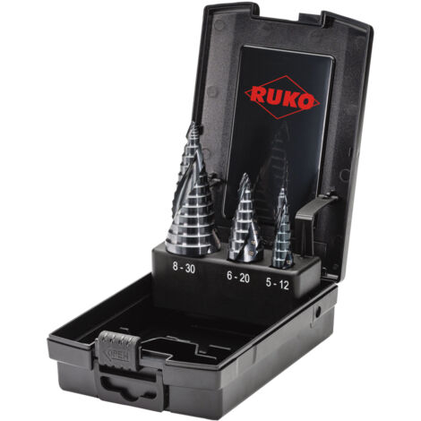RUKO Spiralbohrersatz HSSE-Co 5 DIN 338 ULTIMATECUT FLOWSTEP 19tlg. 1 - 10 mm in RUKO Spiralbohrersatz HSSE-Co 5 DIN 338 ULTIMATECUT FLOWSTEP 19tlg. 1 - 10 mm in
