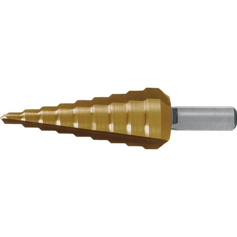 RUKO Stufenbohrer HSS-TiN geradegenutet mit Kreuzanschliff Ø 4 - 20 mm - 101351T (1/4)