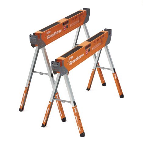BORA Speedhorse XT Arbeitsbock Paar 760 - 910 mm Höhenverstellbar ( PM-4550T ) 1600 kg Gesamttragfähigkeit (1/2)