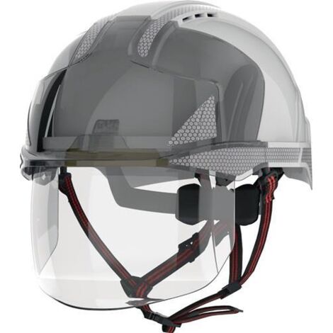 Industriekletterhelm EVO® VISTAshield® Dualswitch™ weiß/rauch ABS (1/2)