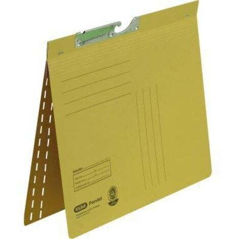 ELBA Pendelhefter 100560094 DIN A4 kaufm. Heftung 250g Karton gelb (1/4)