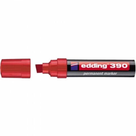 edding Permanentmarker 390 4-390002 4-12mm Keilspitze nachfüllbar rt