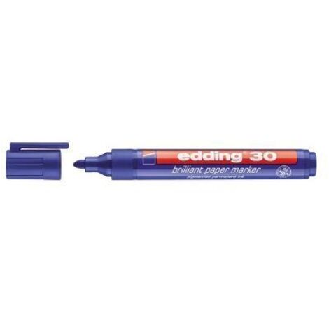 edding Pigmentmarker 30 4-30003 1,5-3mm Rundspitze blau (1/4)