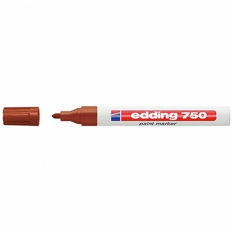 edding Lackmarker 750 4-750-9-007 2-4mm Rundspitze permanent braun