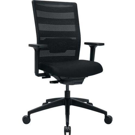 Bürodrehstuhl mit Synchrontechnik schwarz/schwarz 420-540mm Trgf.110 kg TOPSTAR (1/5)