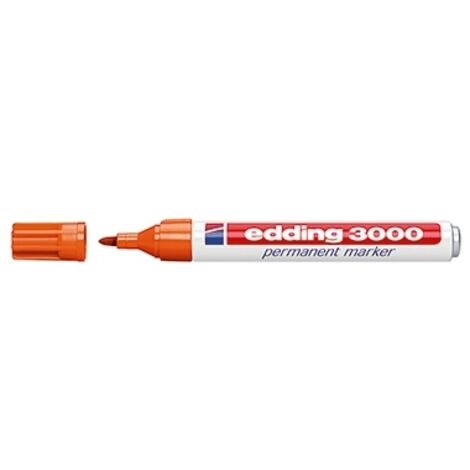 edding Permanentmarker 3000 4-3000006 1,5-3mm Rundspitze or (1/5)