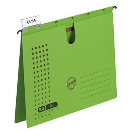 ELBA Hängehefter chic ULTIMATE 100552109 DIN A4 grün 5 St./Pack. (1/5)