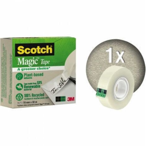 Scotch Klebefilm Magic A greener choice 90091930 19mmx30m matt tr (1/5)