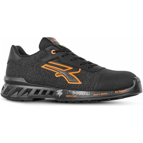 Sicherheitsschuh BRUCE Gr.43 W.11 schwarz/orange S1PS FO SR ESD