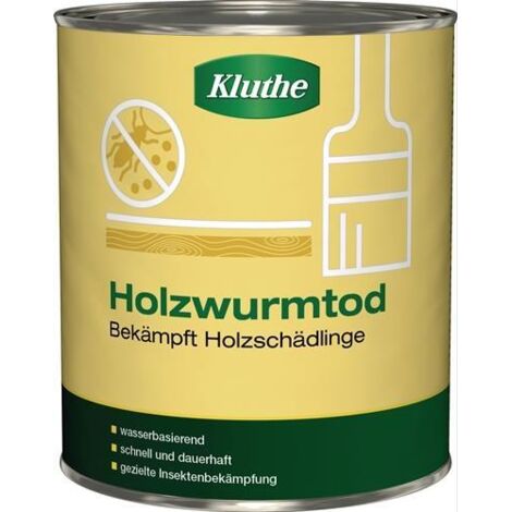 Holzschutzmittel Holzwurmtod farblos 0,75l Dose KLUTHE