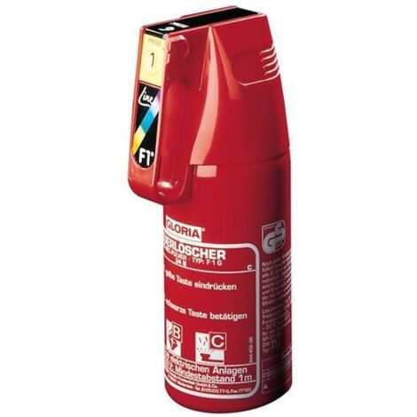 KFZ-Pulverfeuerlöscher 2kg m.Dauerdruck Brandkl.13 A 89 B C o.Manom.+Halt.GLORIA