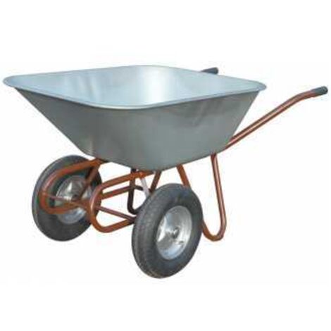 Schubkarre Zweirad 150l Luftrad 27kg Stahlfelge m.Kugell.MÜBA (1/5)