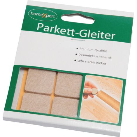 Parkettgleiter Premium 25 x 25 mm Filz natur eckig selbstklebend